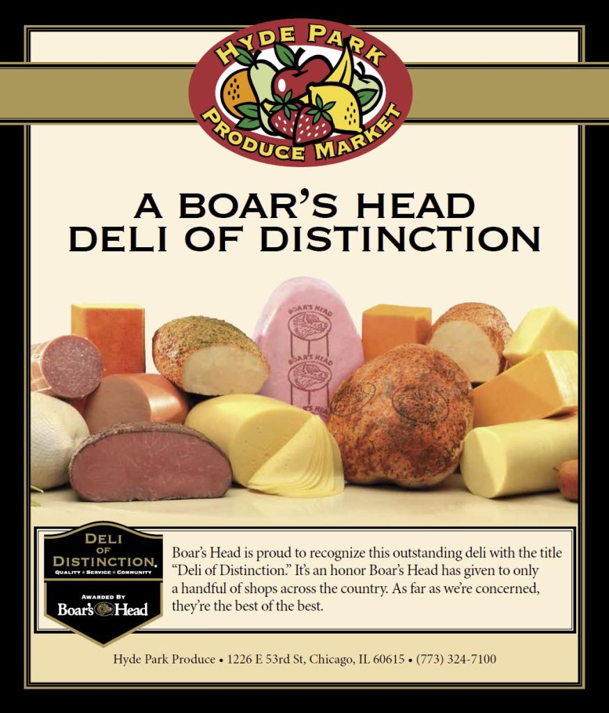 Boar’s Head Deli of Distinction Hyde Park Produce